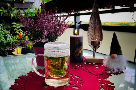 Herbststimmung auf-dem Balkon