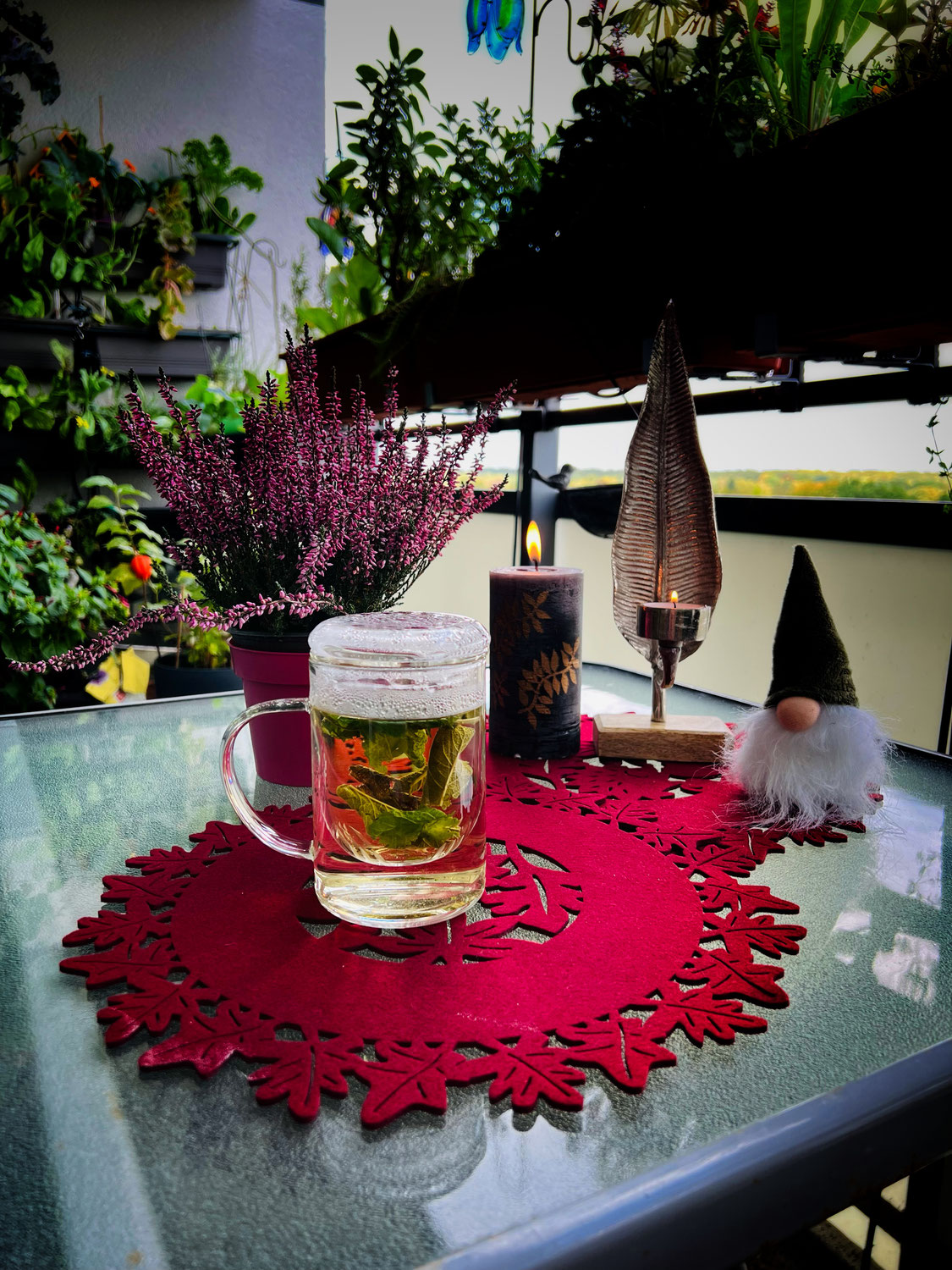 Herbststimmung auf-dem Balkon