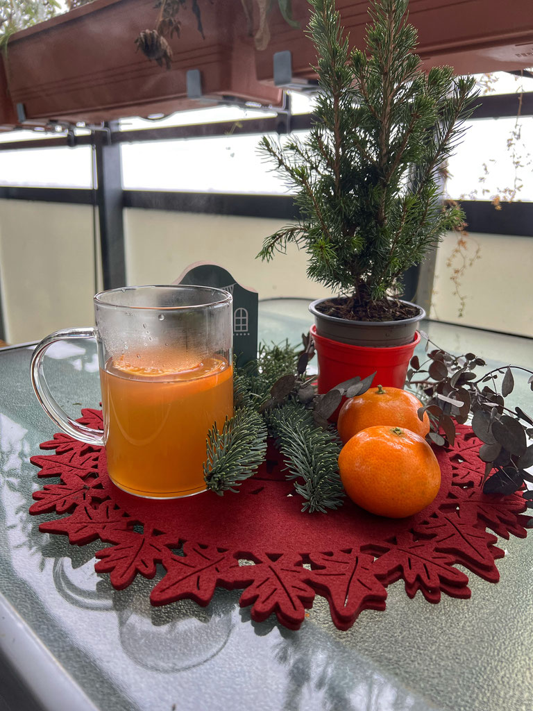 Weihnachten mit Apfelpunsch