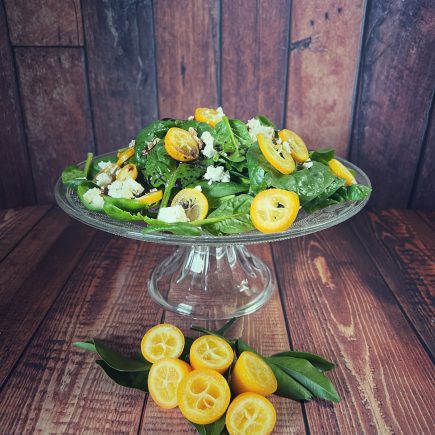 Spinatsalat mit Kumquats