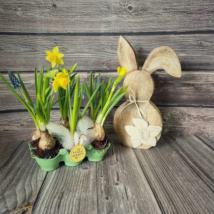 Osterdeko mit Eierkarton