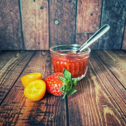 Kumquat-Erdbeer-Marmelade