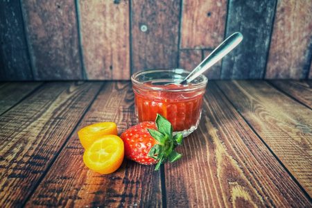 Kumquat-Erdbeer-Marmelade