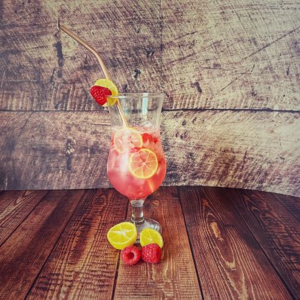 Limequat-Himbeer-Cocktail