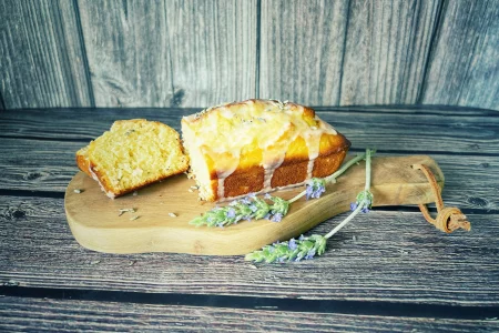Lavendel-Zitronen-Mini-Kastenkuchen