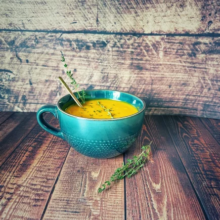 Kürbissuppe mit Thymian