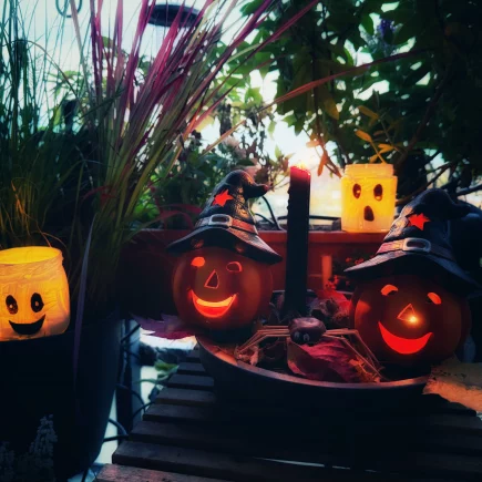 Halloween auf dem Balkon