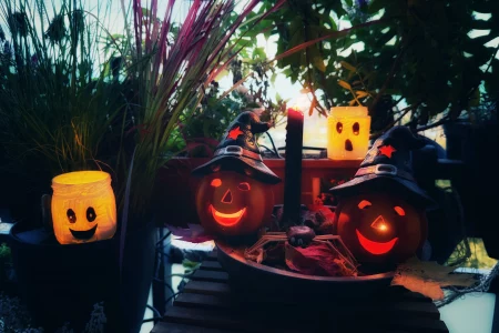 Halloween auf dem Balkon