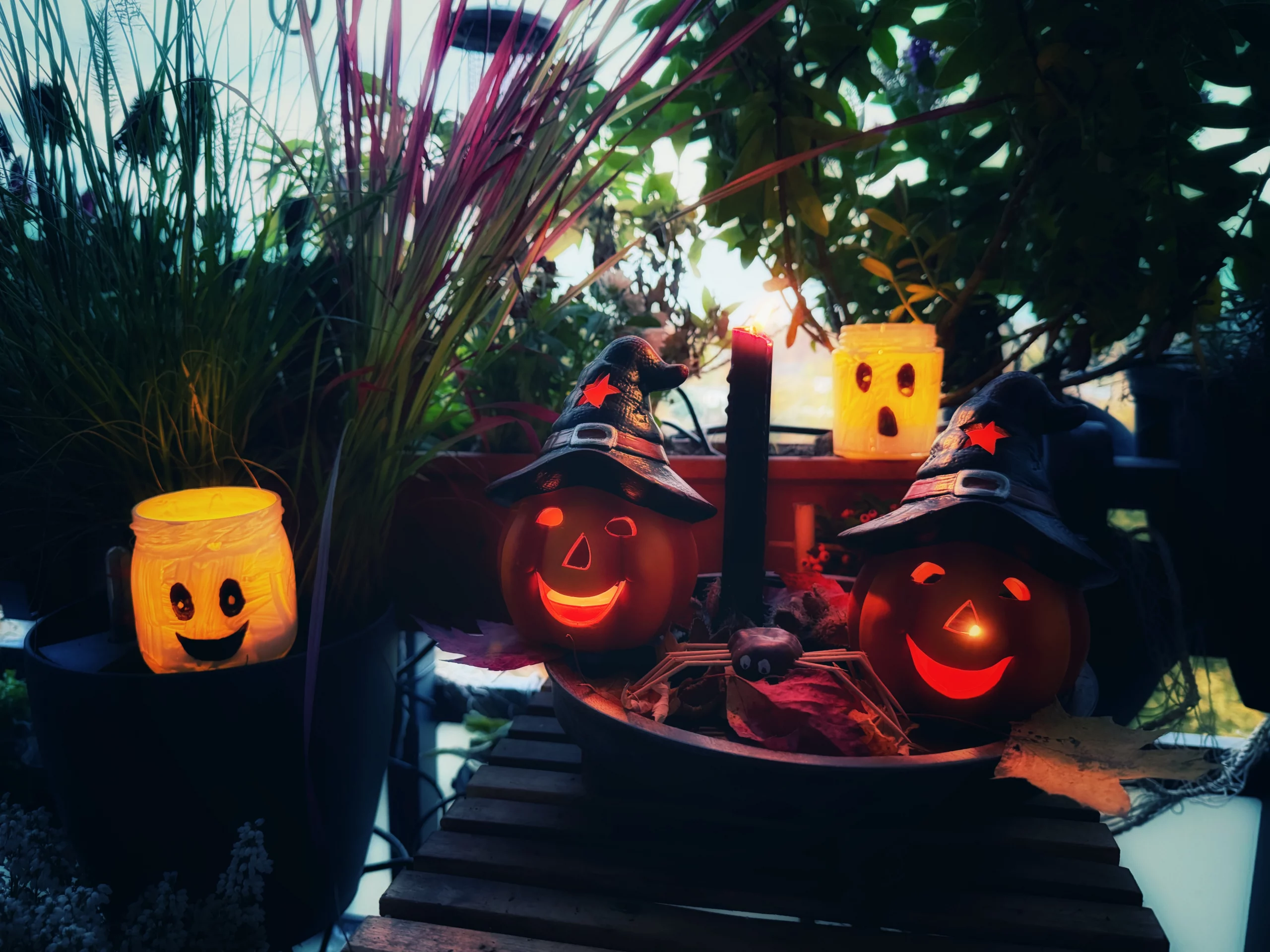 Halloween auf dem Balkon