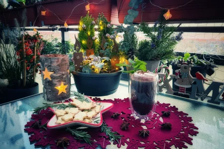 Adventszeit auf dem Balkon
