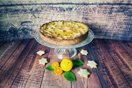 Linzer Torte mit Calamondin-Curd